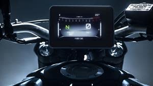 New TFT display on the 2023 Yamaha MT-07