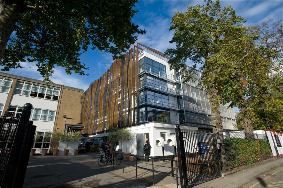 Holland Park School’s Ofsted rating has been downgraded from “outstanding” to “inadequate”  (Daniel Hambury/Stella Pictures)