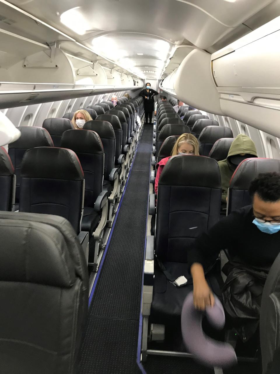 Passengers board for a May flight out of Shreveport Regional Airport.