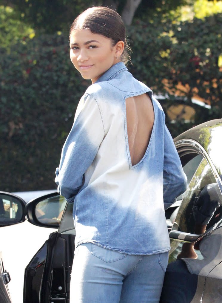 With or without makeup, Zendaya is a role model for us all. (Photo: REX)