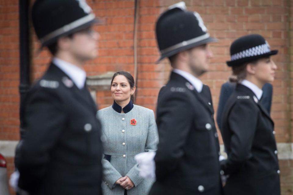 Home Secretary Priti Patel has lifted restrictions on police stop and search powers (Stefan Rousseau/PA) (PA Archive)