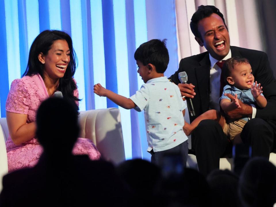 Vivek and Apoorva Ramaswamy (Getty)