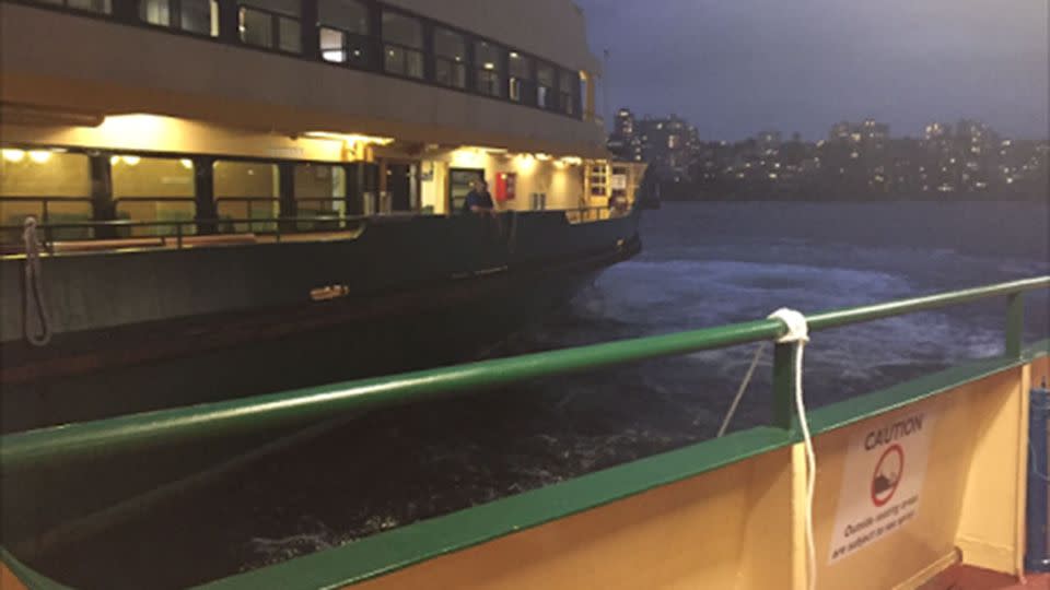 Manly ferry breaks down. Source: Supplied