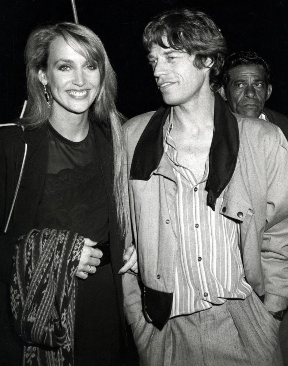 Mick Jagger and Jerry Hall