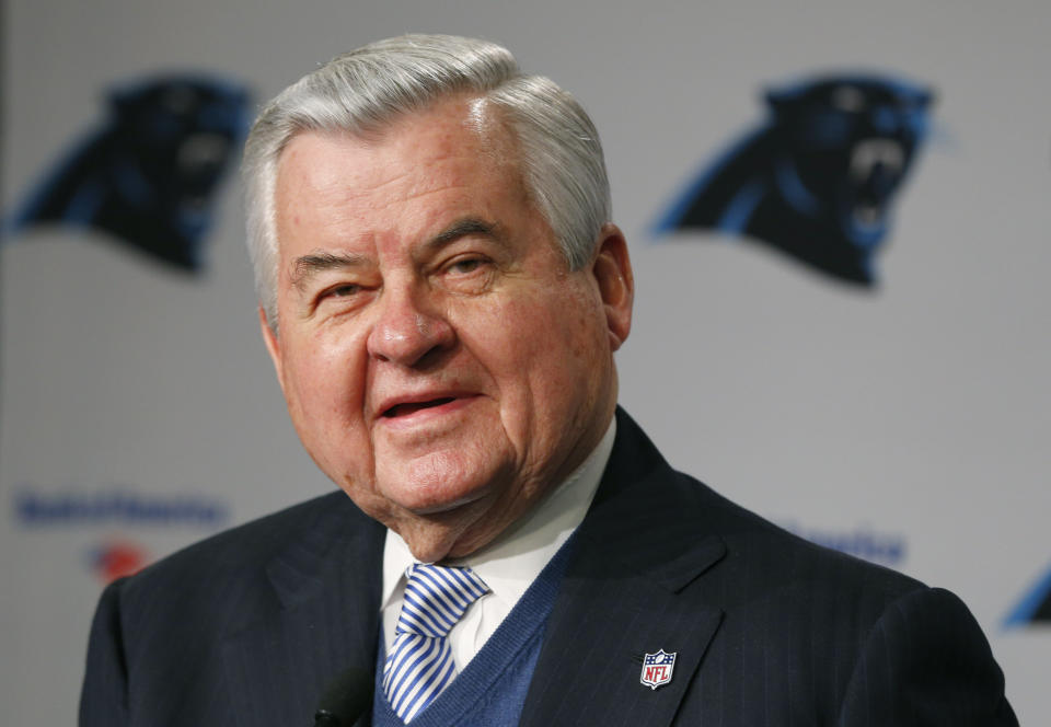 Carolina Panthers owner Jerry Richardson officially sold his team on Monday. (AP)