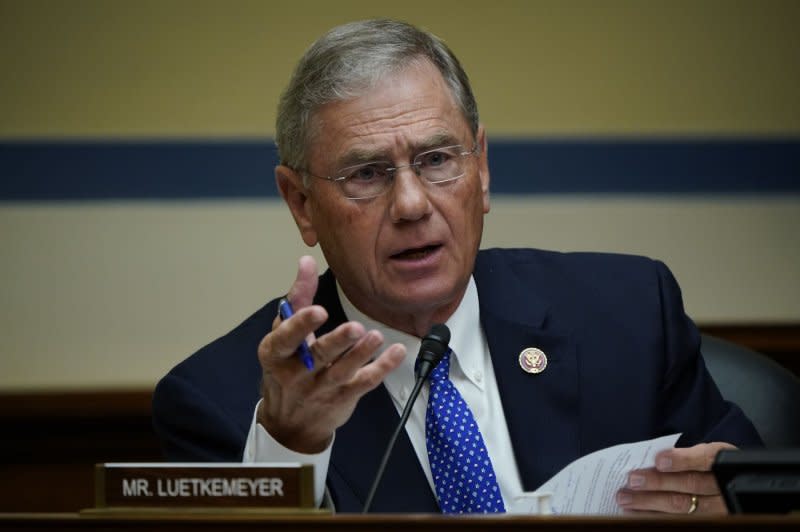 Rep. Blaine Luetkemeyer, 71, a Missouri Republican and influential chairman of the Financial Services Subcommittee on National Security, will retire at the end of his term, he announced Thursday. File Photo by J. Scott Applewhite/UPI/pool