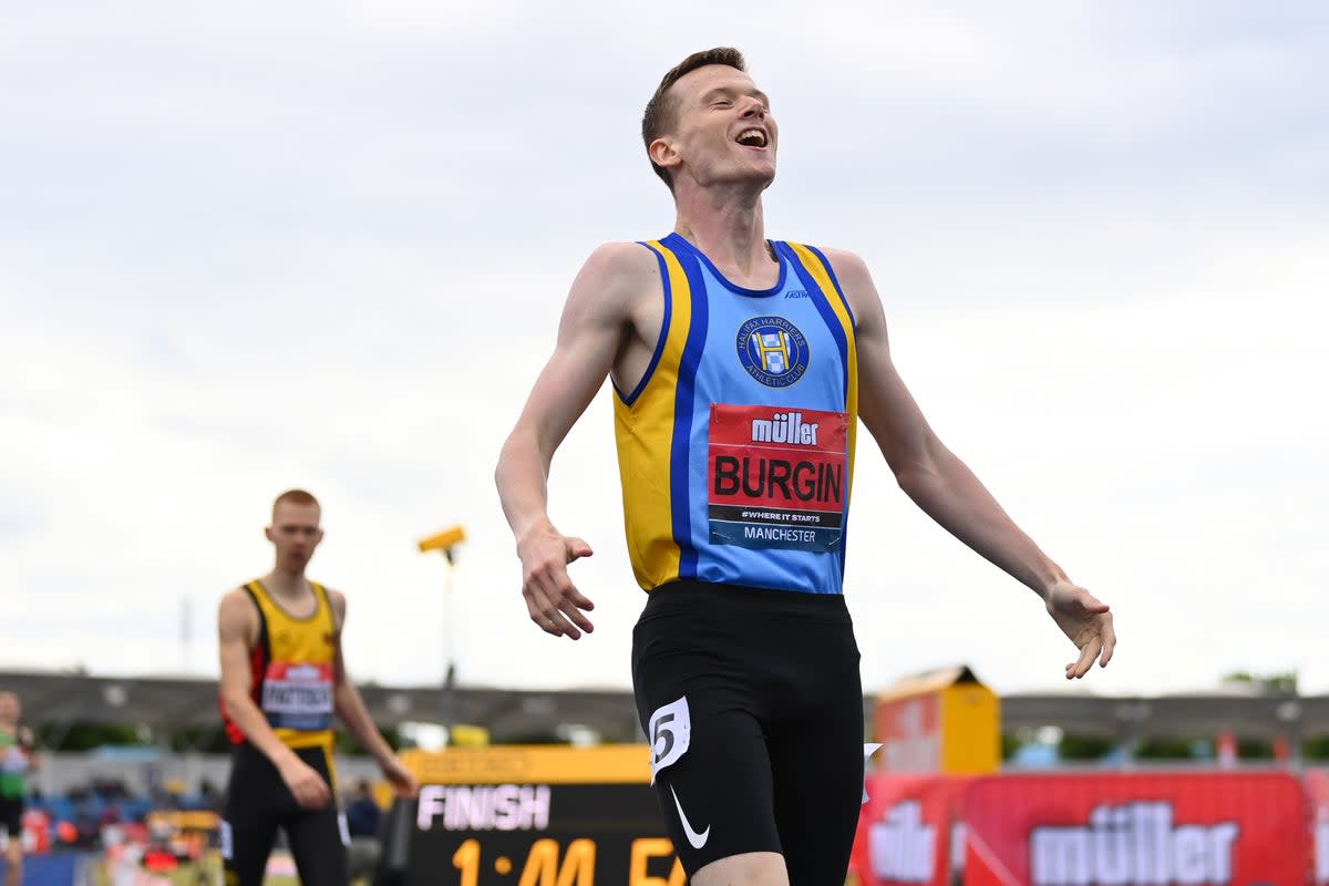 Max Burgin has set his sights on becoming Britain’s answer to David Rudisha  (Getty Images)