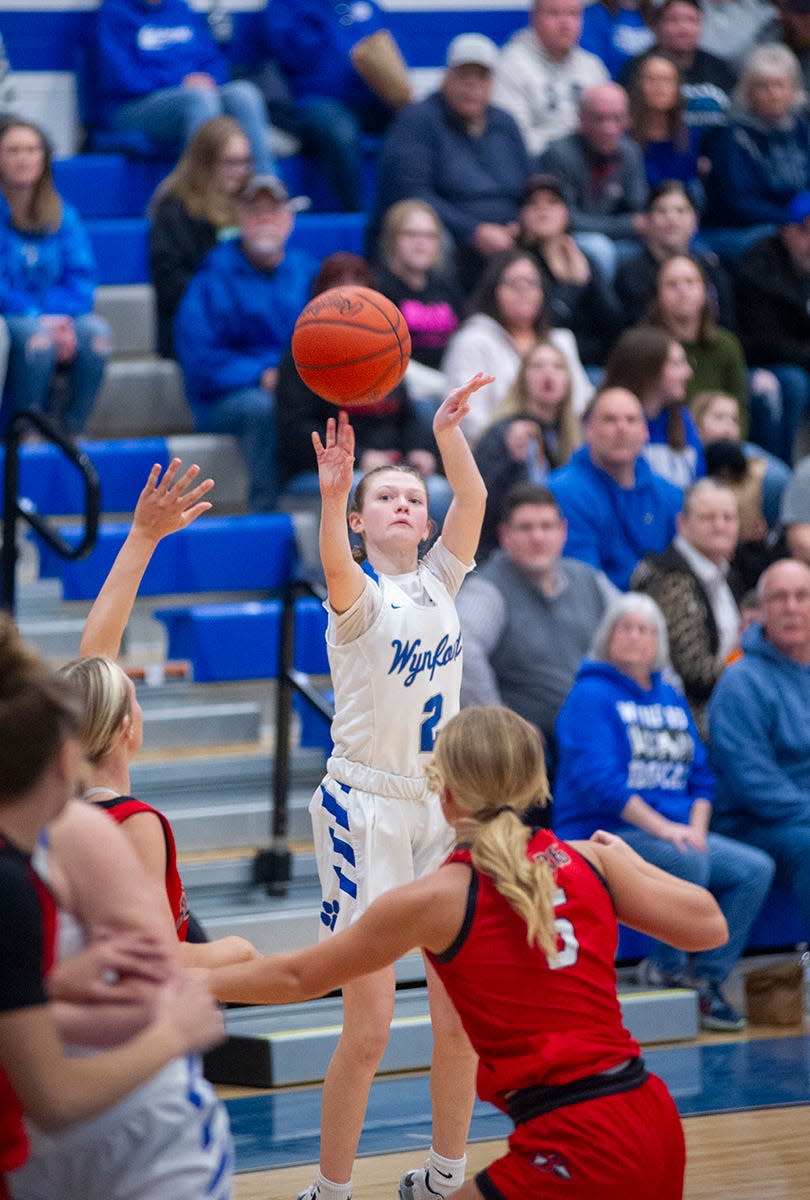 Wynford's Caroline Sheldon shoots a 3.