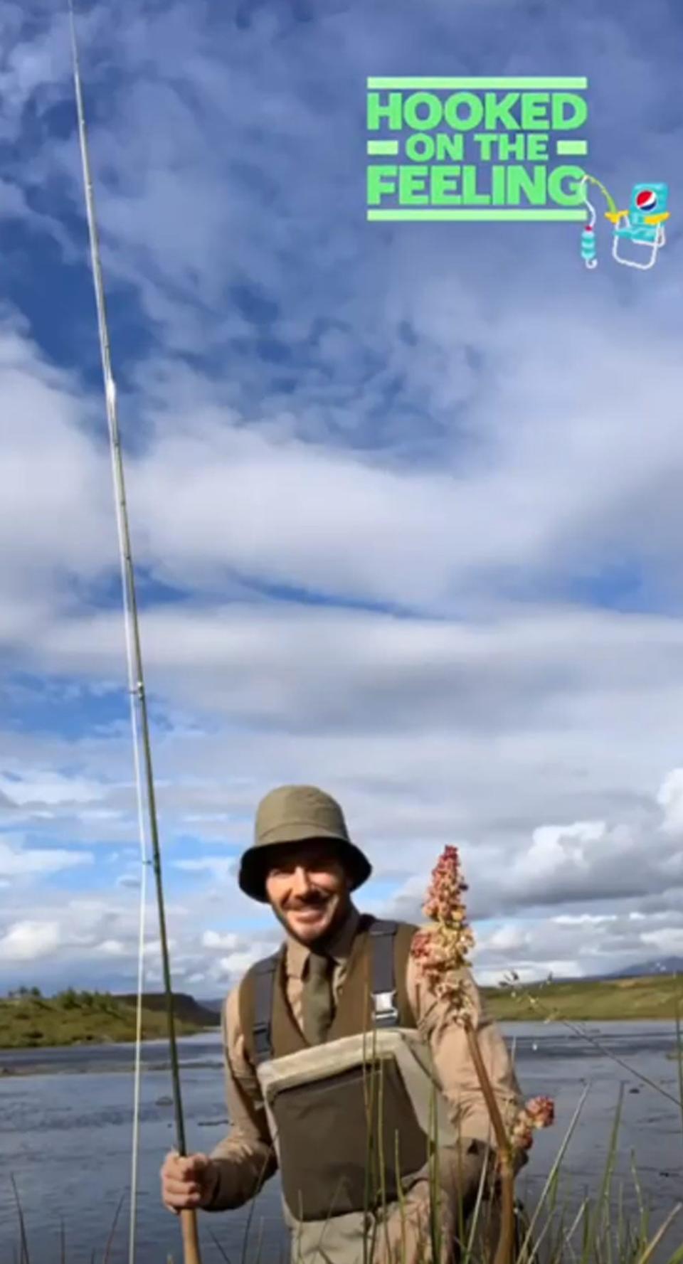 Gone fishing: David Beckham in Iceland (@davidbeckham )