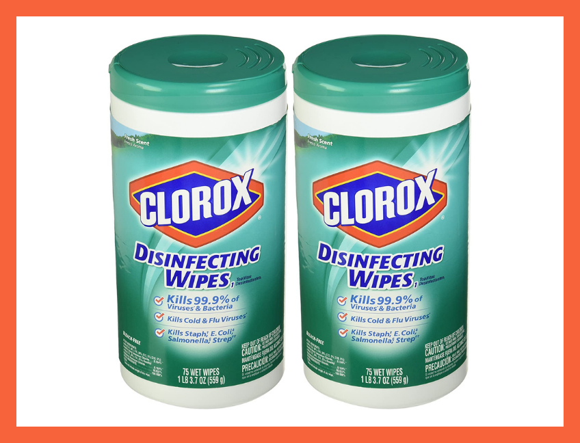 Clorox Fresh Scent Disinfecting Wipes—75 Count (two-pack). (Photo: Amazon)