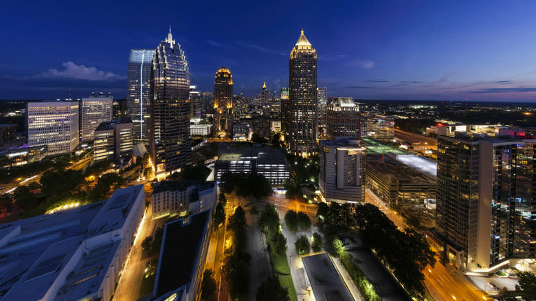 Atlanta, Georgia at twilight