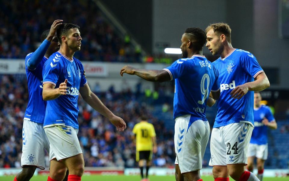 Jermain Defoe scored two in the 6-0 win. - Getty Images Europe