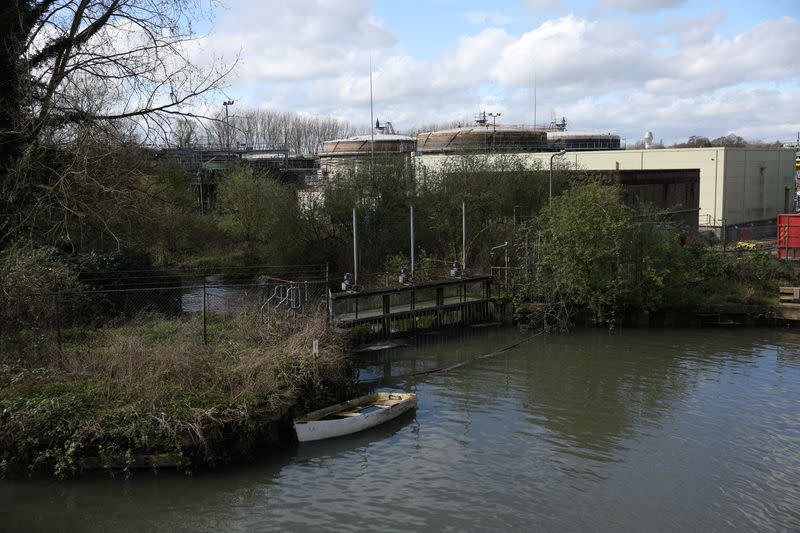 Thames Water's Maple Lodge Sewage Treatment Works discharges sewage into the River Colne, near Maple Cross