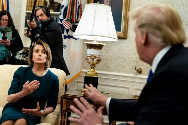 Nancy Pelosi, expected to become speaker in the newly Democrat-controlled House of Representatives, told President Donald Trump his statistics on illegal immigration were incorrect