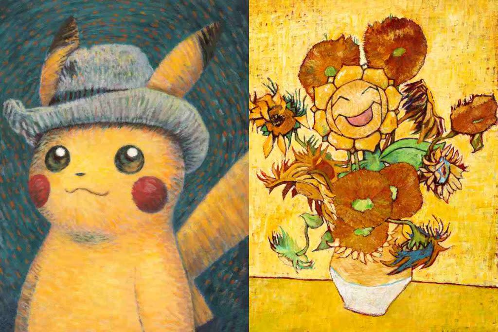 Pikachu llega al Museo de Van Gogh en una colaboración donde Pokémon te enseña sobre el arte