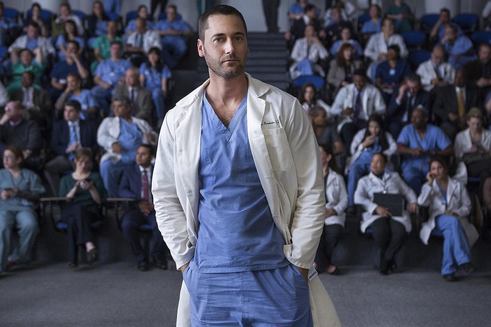 Dr. Max Goodwin (Ryan Eggold) on  New Amsterdam 