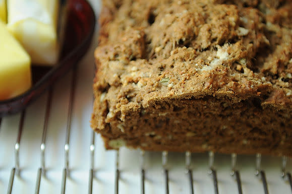 Garlic, Parmesan, and Herb Beer Bread