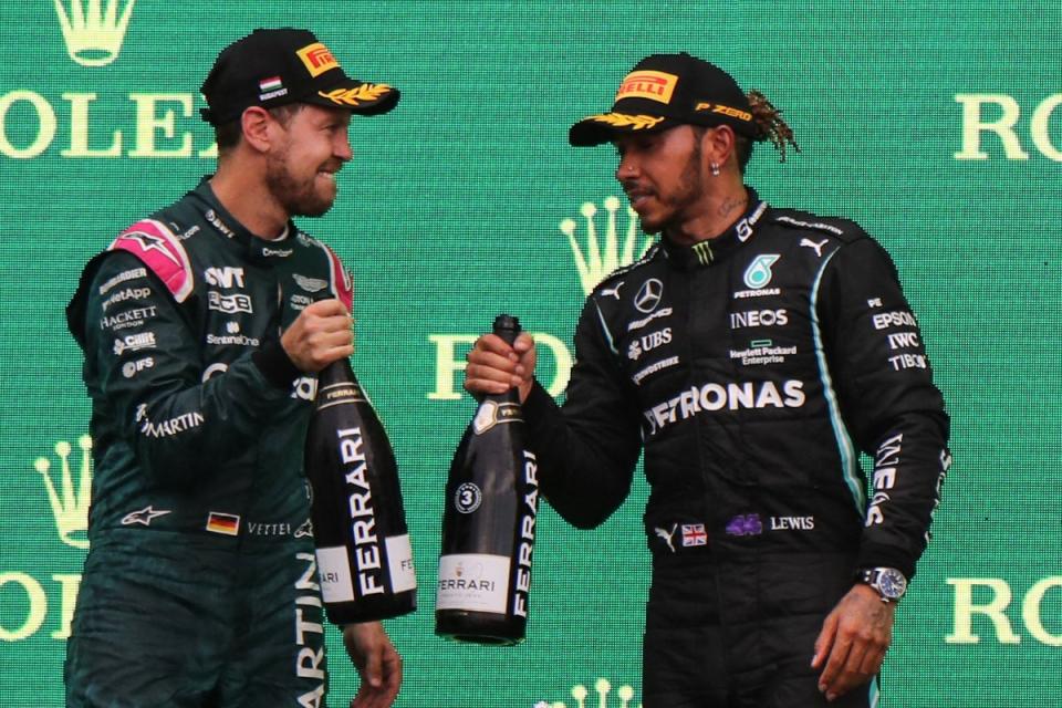 Sebastian Vettel and Lewis Hamilton were title rivals for several seasons (AFP via Getty Images)