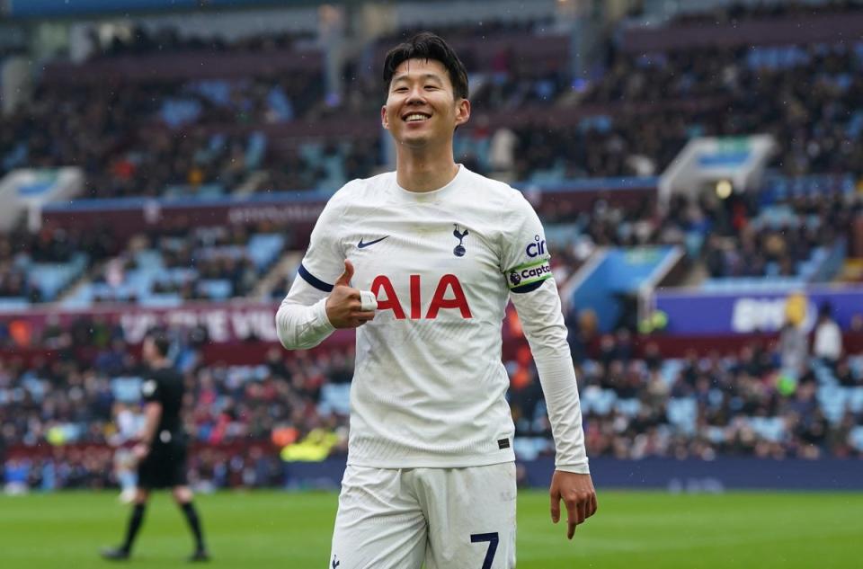 Son starred again as Spurs beat Villa on Sunday (Nick Potts/PA Wire)