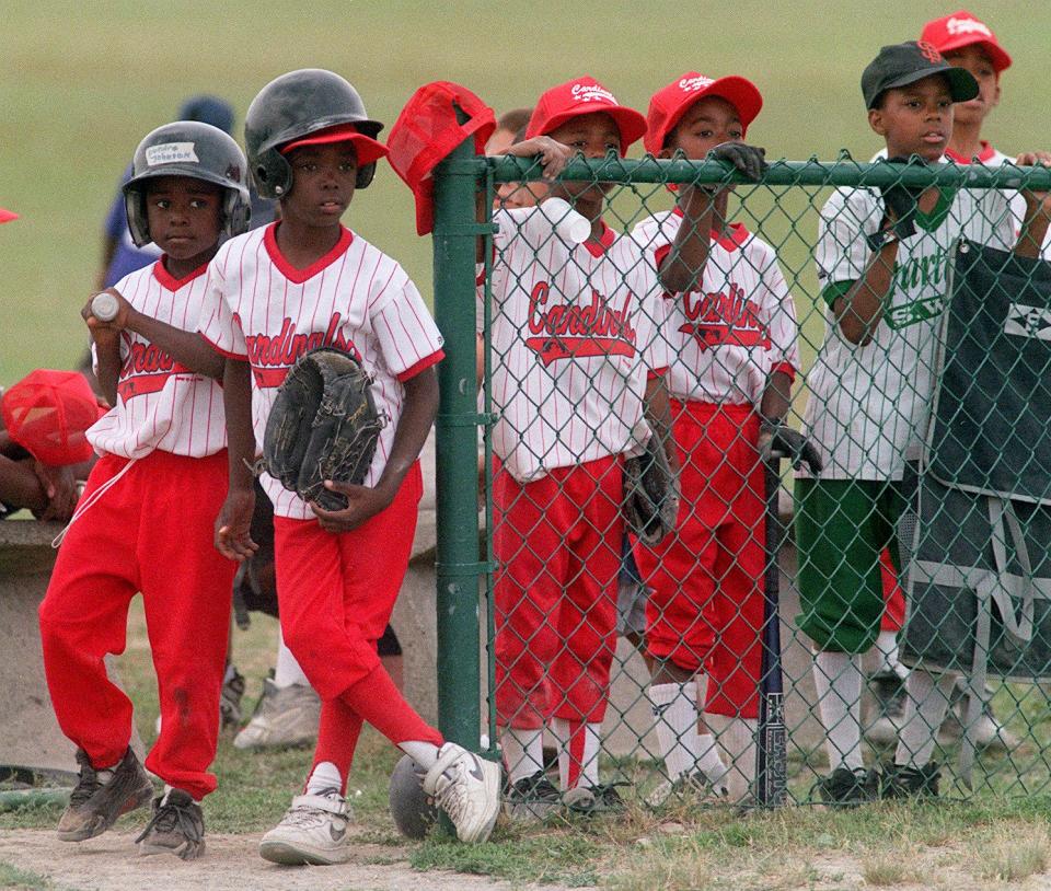 Thirty-five baseball teams, with players ranging in age from under 8 years old to 16, gathered at Belle Isle for the Home Town World Series the event will last four days and is put on by Detroit Parks and Rec. and the Youth Sports and Rec. Commission. This is the fifth year for the tournament the teams are from Hamtramck, Highland Park and Detroit.