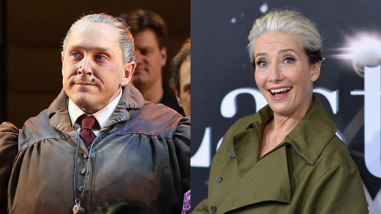 Emma Thompson will play the Miss Trunchbull role originated by Bertie Carvel. (Credit: Walter McBride/Corbis/Angela Weiss/AFP/Getty Images)