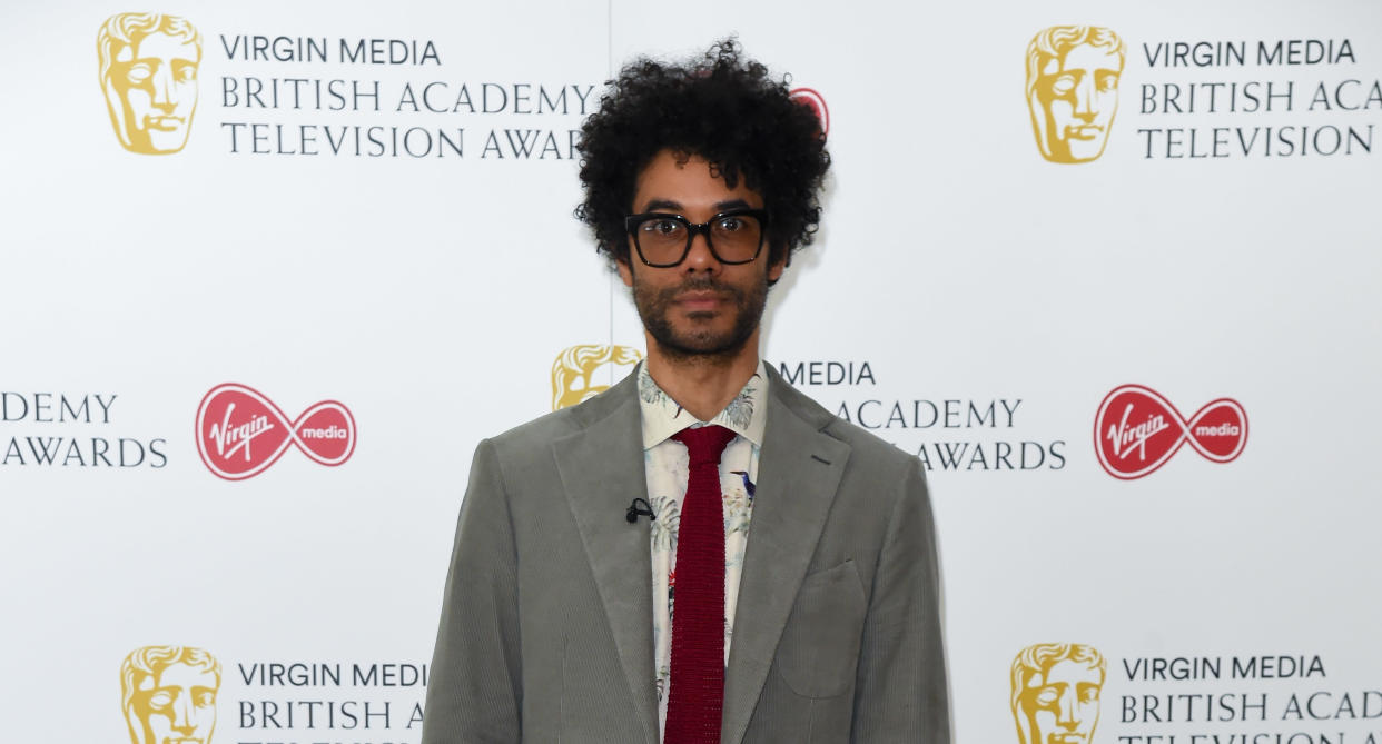 Richard Ayoade presents the Bafta TV awards this year. (Photo by David M. Benett/Dave Benett/Getty Images)