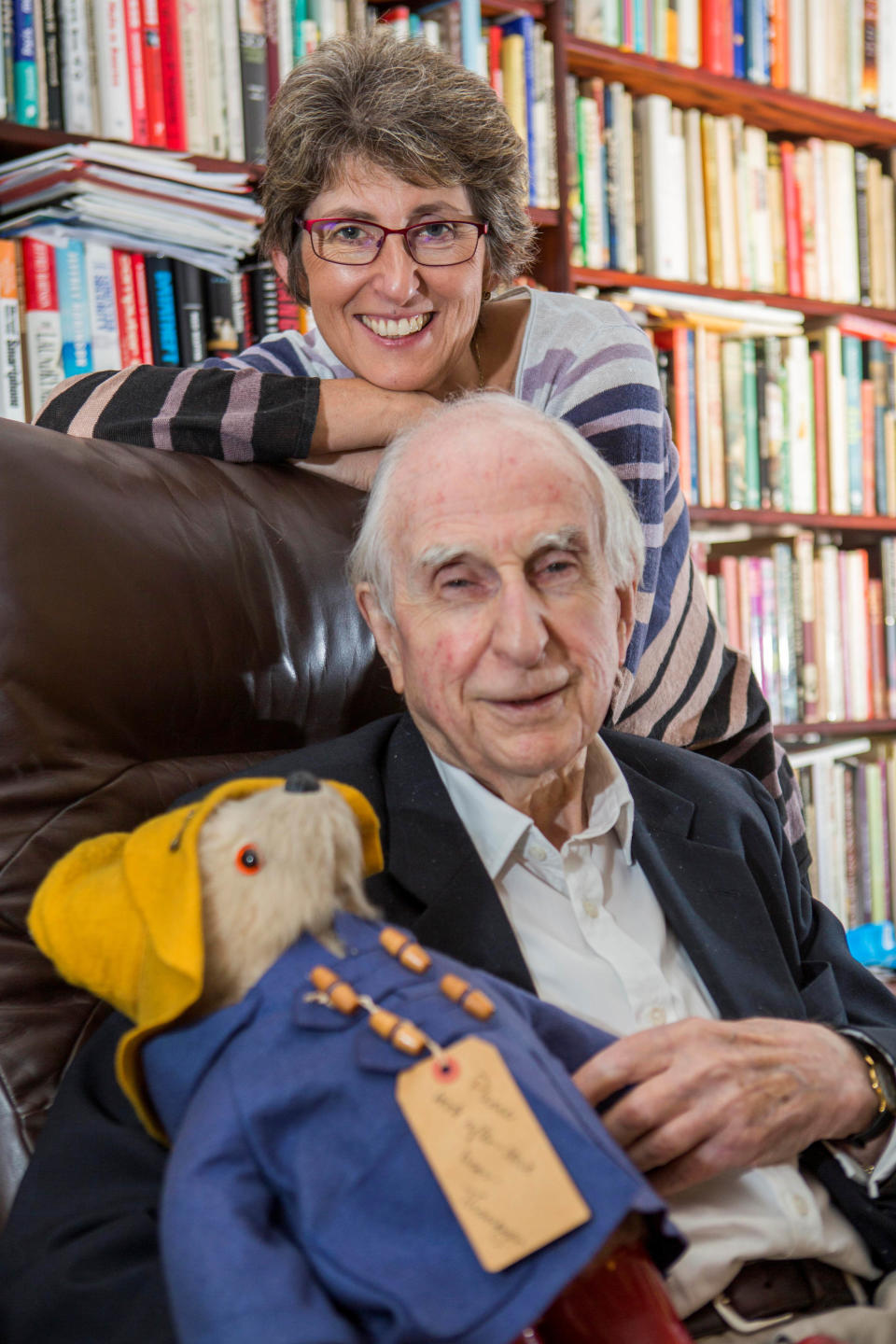 The late Michael Bond and his daughter Karen Jankel (Karen Jankel)