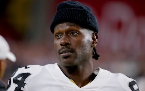 Antonio Brown is without a team after being cut by the Raiders and Patriots - Credit: AP