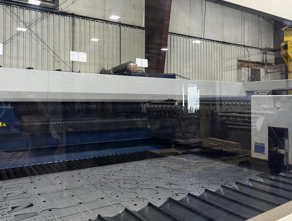One laser cutting machine cost over $1 million. LaserFab currently operates five at its facility.
