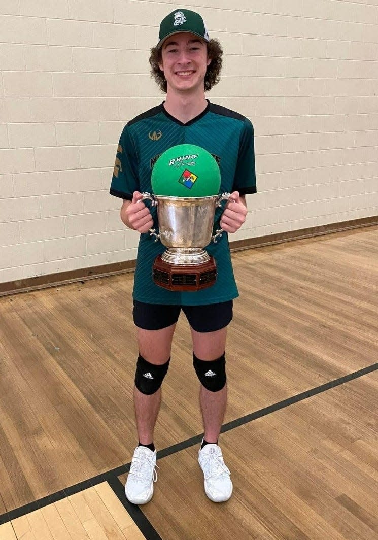 Cheboygan Area High School 2022 graduate Zach VanFleet recently helped the Michigan State University club dodgeball team win a first-ever national championship.