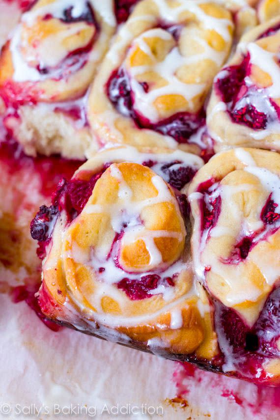 Raspberry Swirl Sweet Rolls