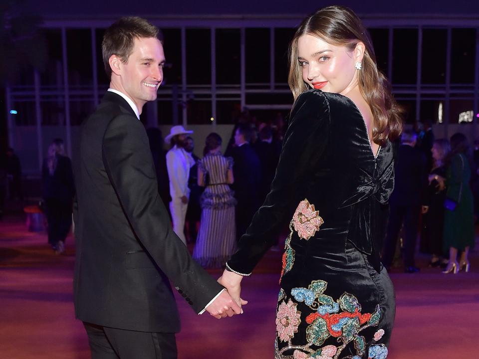 evan spiegel miranda kerr