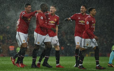 rain at old trafford - Credit: AFP