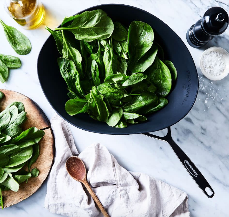 You'll be her hero with this cone that will keep oil from jumping up all over her. <a href="https://fave.co/3bDdv2d" target="_blank" rel="noopener noreferrer">Find it for $40 at Food52</a>.