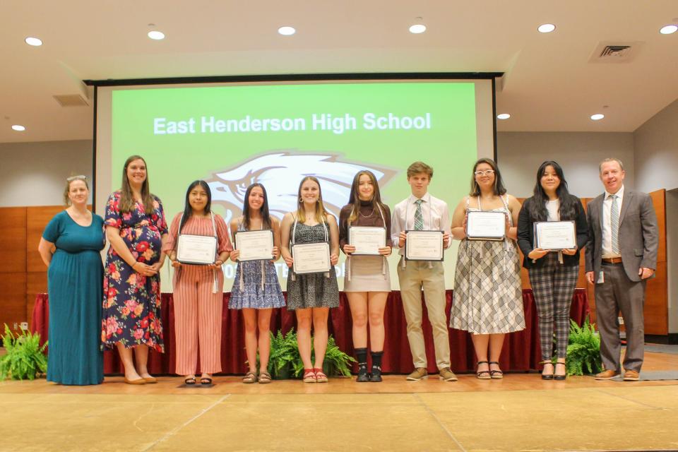 East Henderson's CTE Scholars.