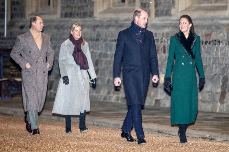 El príncipe Guillermo, Kate Middleton, el príncipe Eduardo y la duquesa Sophie