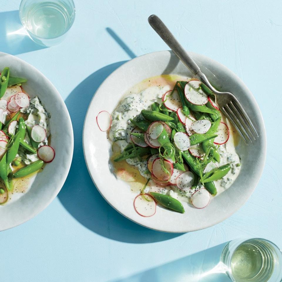 Day 30: Snap Pea-Radish Salad with Herbed Yogurt