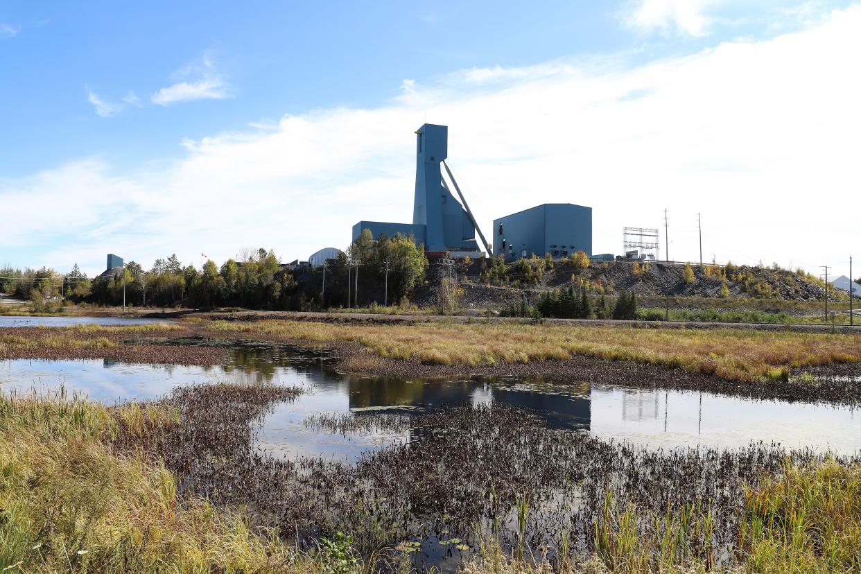 The Totten Mine near Sudbury, Ontario on Monday, 27 September  2021 where about 39 workers have been trapped since Sunday  (Canadian Press/Shutterstock)