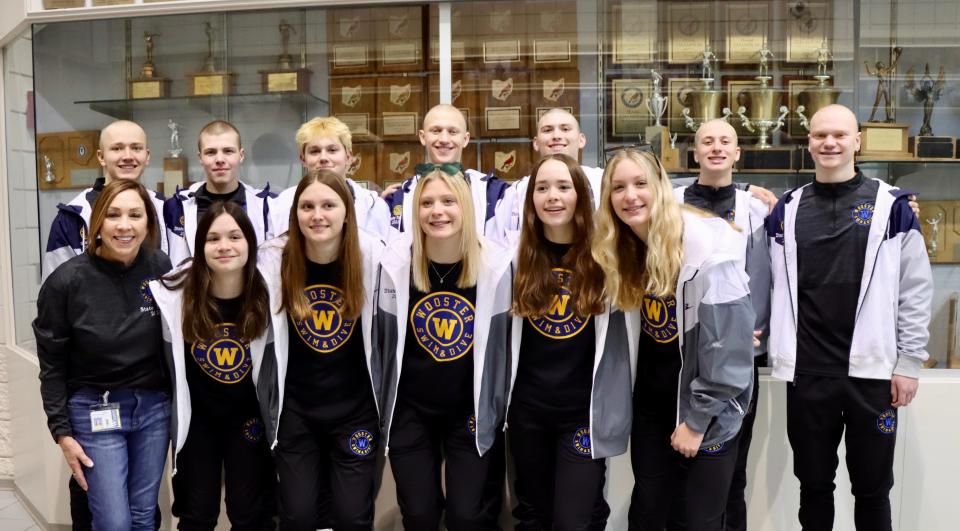 The Wooster 2024 state swimming and diving team.