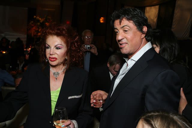 E. Charbonneau/WireImage Sylvester Stallone and his mom Jackie Stallone