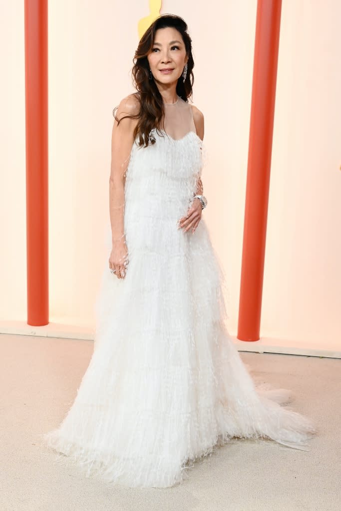 Michelle Yeoh at the 95th Annual Academy Awards held at Ovation Hollywood in Los Angeles, Calif. on March 12, 2023. - Credit: Gilbert Flores