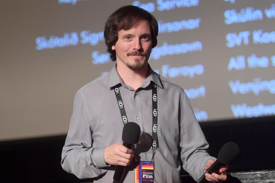 Mickey Duzdevich speaks onstage at a screening of 'The Birdcatcher's Son' during the 35th Santa Barbara International Film Festival at the Lobero Theatre on January 22, 2020 in Santa Barbara, California. 