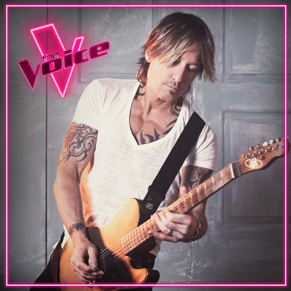 Keith Urban playing guitar is a new coach The Voice Australia 2021