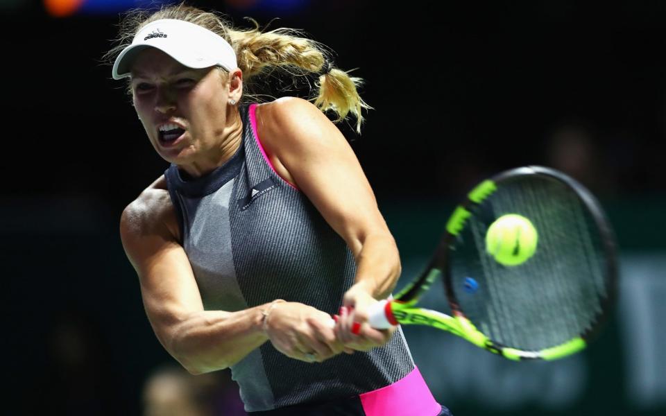 Wozniacki is competing at the WTA Finals in Singapore this week - Getty Images AsiaPac