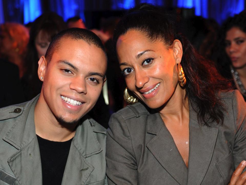 Tracee Ellis Ross and Evan Ross
