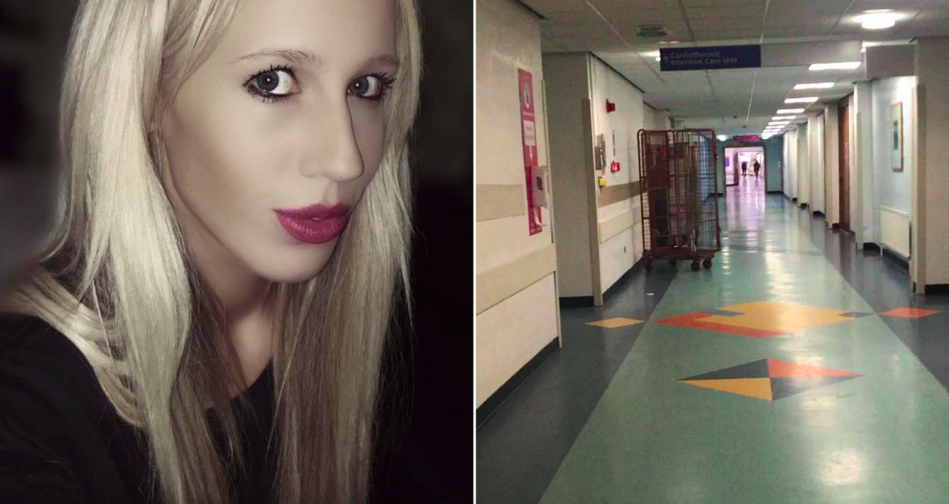 Hannah Dean has been banned from visiting hospitals after posting photos of empty wards. (Facebook)