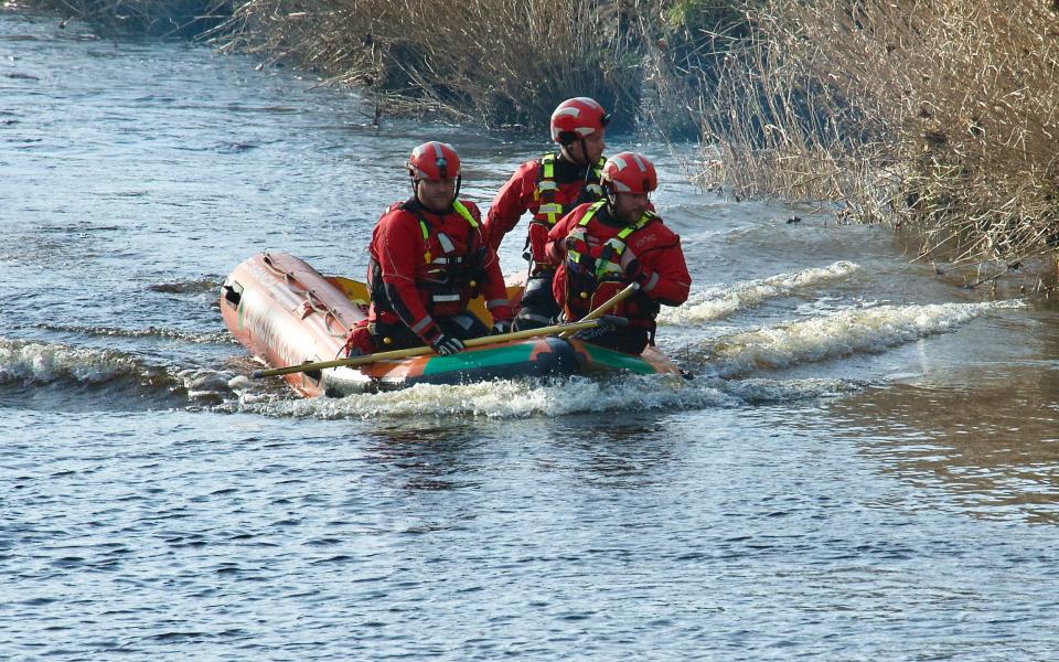 Police have been searching the river