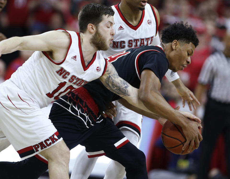 Louisville is now in real bubble trouble after its loss at NC State on Saturday. (AP)