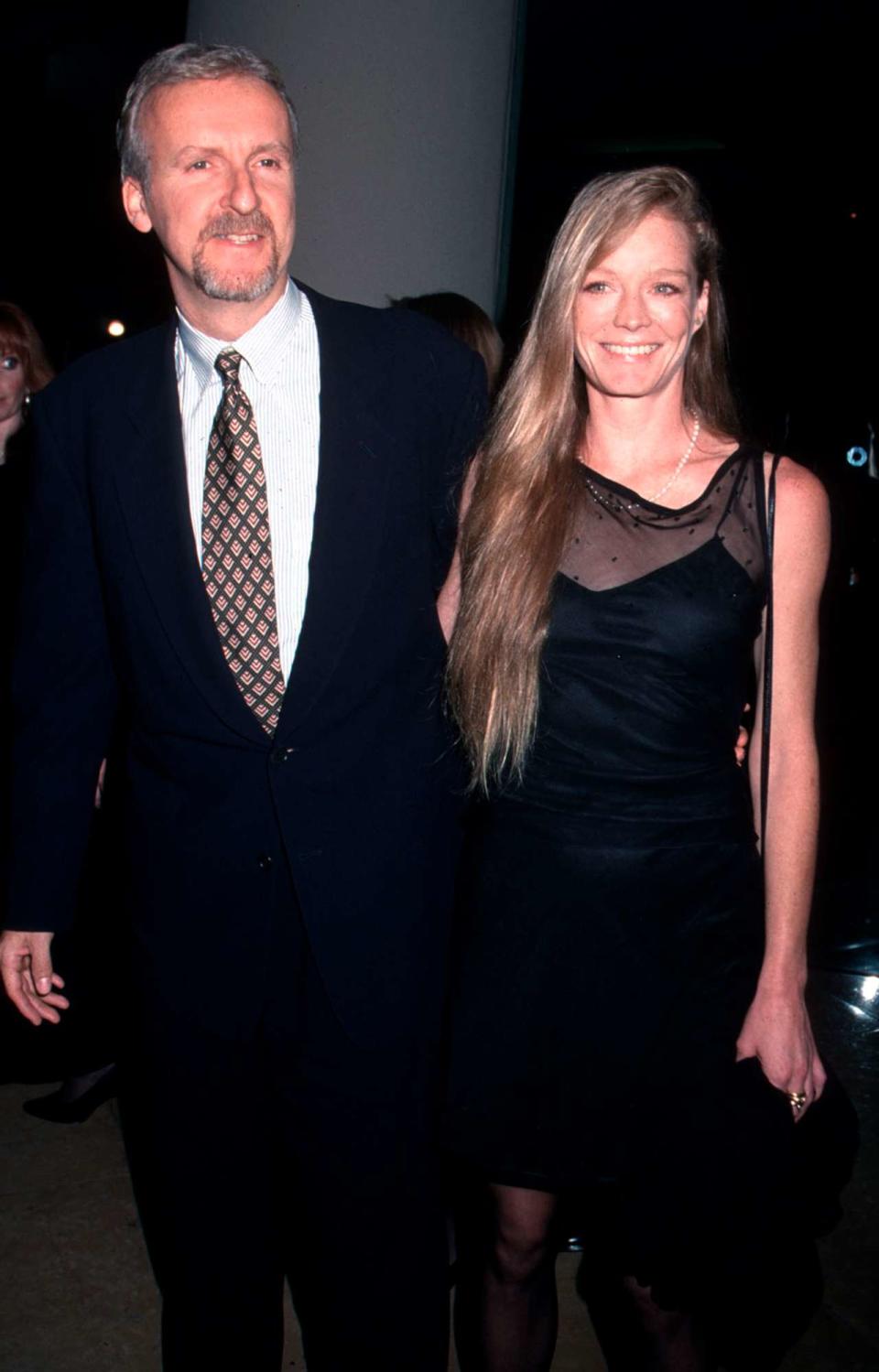 James Cameron with Suzy Amis at the 13th Annual American Cinematheque Awards, honoring Arnold Schwarzenegger in Los Angeles, CA, October 18, 1998.
