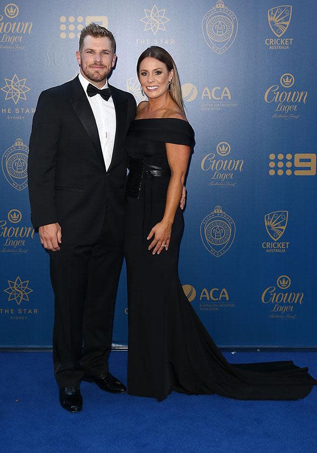 Aaron Finch and Amy Griffiths